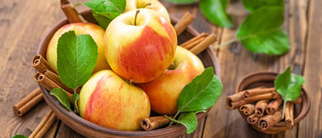 a basket full of apples