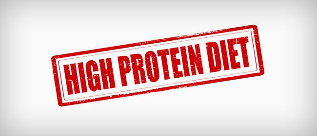 high protein diet sign