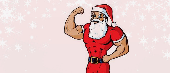 muscle Santa Claus