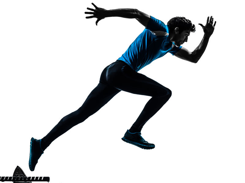 athlete doing push up