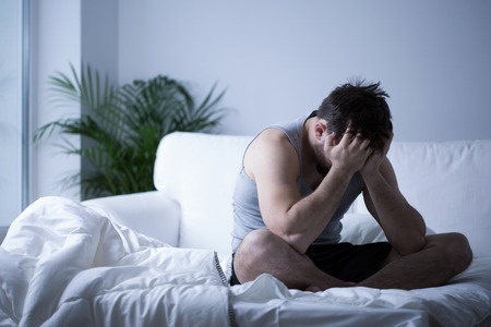 a depressed man