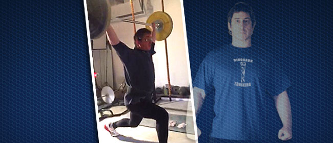 Brooks Kubik lifting weights